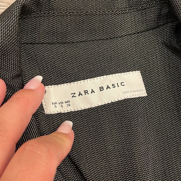 Zara shiny cinched waist blazer Sz Small - Picture 6 of 9
